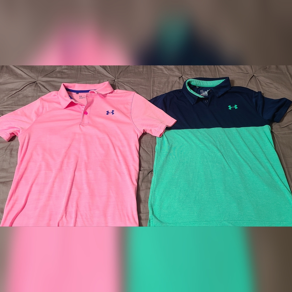 Under Armour Polo Shirt Lot Youth Large